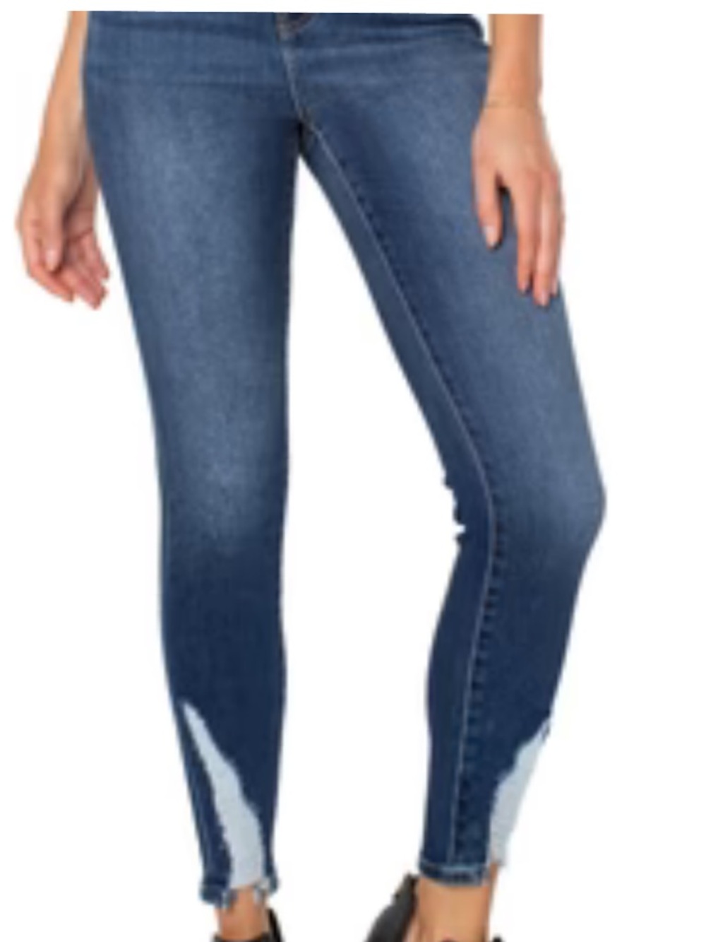 LIVERPOOL JEANS Abby high rise ankle skinny with shredded hem Kirwin -6-NWT!